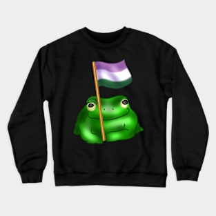 GenderQueer LGBTQ Frog Crewneck Sweatshirt